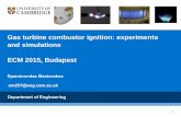 Gas turbine combustor ignition: experiments and ...