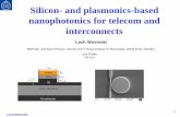 Silicon- and plasmonics-based nanophotonics for telecom ...