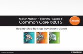 Pearson Algebra 1 Geometry Common Core 2015
