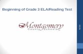 Beginning of Grade 3 ELA/Reading Test