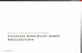 Solution Sales Playbook Template CLOUD BACKUP AND RECOVERY