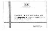 Para Teachers in Primary Education