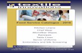 Food Service Catalogue - Textile Innovations