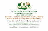 CONTEST AND EVENT MANAGEMENT GUIDELINES (INCLUDING SAFETY ...
