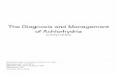 of Achlorhydria The Diagnosis and Management
