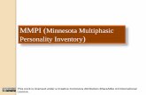 MMPI (Minnesota Multiphasic Personality Inventory