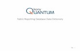 Fabric Reporting Database Data Dictionary