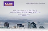 Corporate Banking Account Opening Form