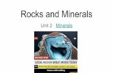 Unit 2 Minerals Rocks and Minerals