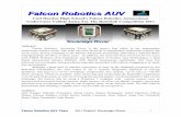 Falcon Robotics AUV - Fly Responsibly