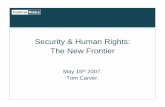 Security & Human Rights: The New Frontier