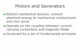 electrical energy to mechanical motion/work and vice versa ...