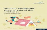 Student Wellbeing: An analysis of the evidence