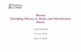 Waves Standing Waves in Rods and Membranes Beats