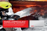 Foam-/additive pro- portioning systems