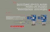 Centrifugal electric pumps Electropompes centrifuges ...