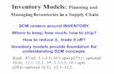 Inventory Models: Planning and Managing Inventories in a ...
