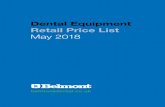 Dental Equipment Retail Price List