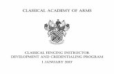 CLASSICAL ACADEMY OF ARMS
