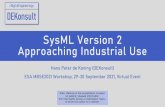 SysML Version 2 Approaching Industrial Use