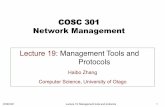 Lecture 19: Management Tools and Protocols