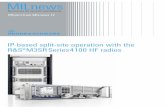 IP-based split-site operation with the R&S®M3SRSeries4100 ...
