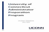 University of onnecticut Administrator Preparation Program