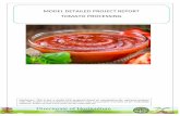 MODEL DETAILED PROJECT REPORT TOMATO PROCESSING