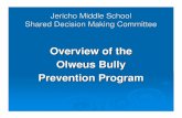 Overview of the Olweus Bully Prevention Program
