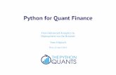 Python for Quant Finance - Hilpisch