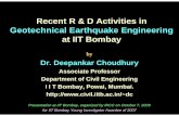 Recent R & D Activities in Geotechnical Earthquake ...