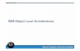 GUI Object Level Architectures