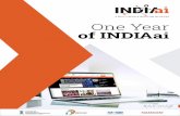 A MEITY, NE GD & NASSCOM INITIATIVE One Year of INDIAai