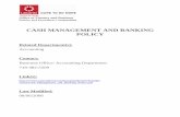 CASH MANAGEMENT AND BANKING POLICY