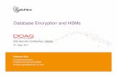 Database Encryption and HSMs - DOAG