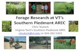 Forage Research at VT’s Southern Piedmont AREC