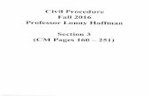 fall 2016 Section 3 Civil Procedure 251) (CM Pages 160