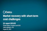 Market recovery with short-term cost challenges