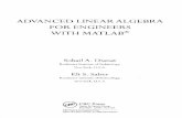 ADVANCED LINEAR ALGEBRA FOR ENGINEERS WITH MATLAB®