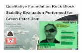 Qualitative Foundation Rock Block Stability Evaluation ...