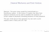 Classical Mechanics and Point Vortices