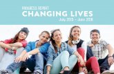 PROGRESS REPORT CHANGING LIVES - Youth Focus
