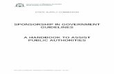 Sponsorship in Government Guidelines
