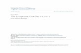 The Prospector, October 25, 2011