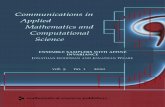 Communications in Applied Mathematics and Computational ...