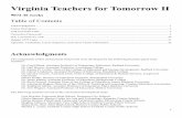 Virginia Teachers for Tomorrow II - cteresource.org