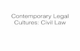 Contemporary Legal Cultures: Civil Law