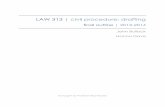 LAW 313 | civil procedure: drafting