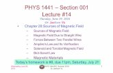 PHYS 1441 – Section 001 Lecture #14
