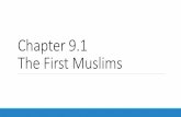 Chapter 9.1 The First Muslims